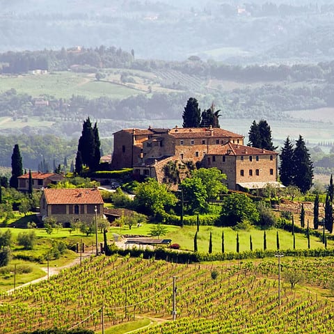 Landschaft in Italien